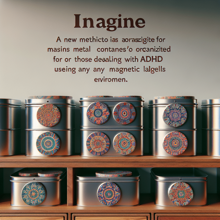 "Magnetic Labels: A Novel Approach to ADHD Metal Container Organization