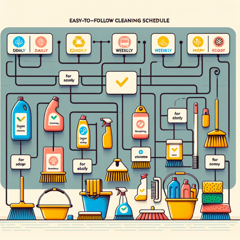 Easy-to-follow Cleaning Schedules