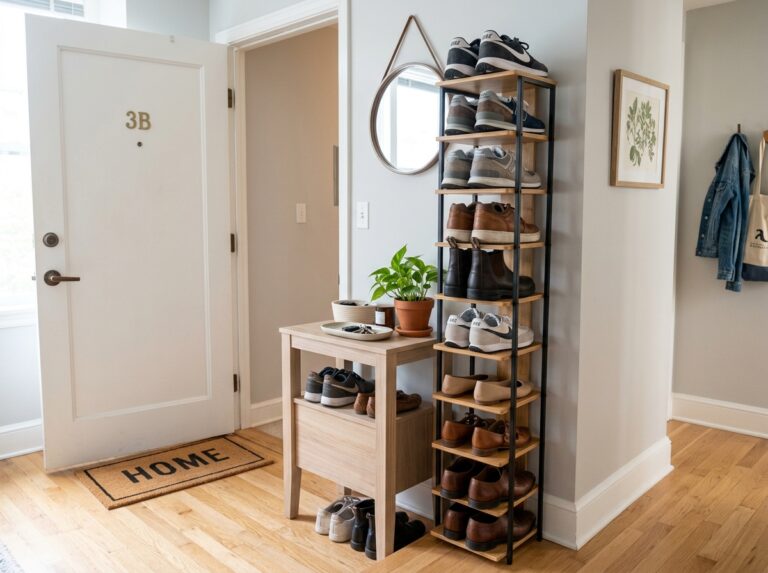 clever shoe storage for small spaces