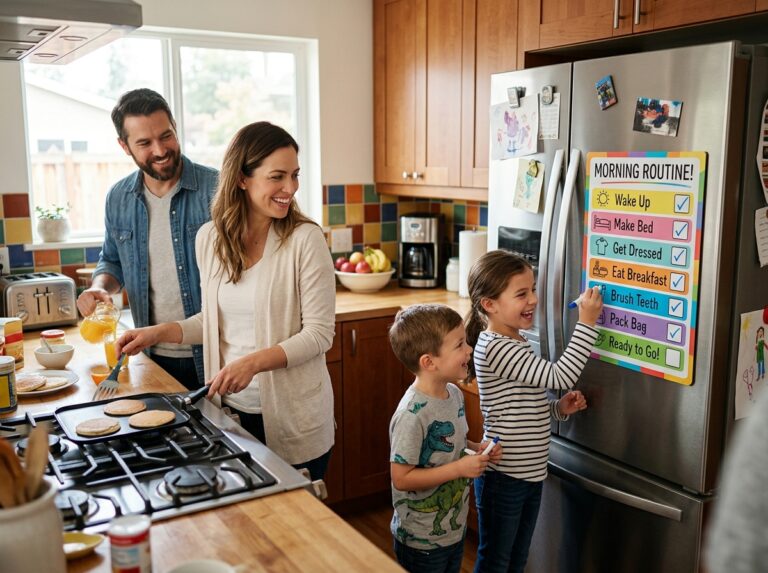 kids schedule organization routine