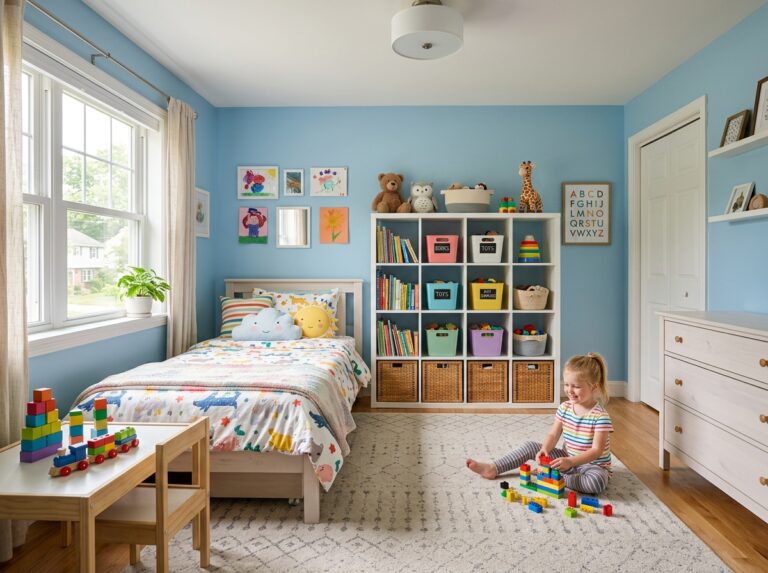clutter free kids space