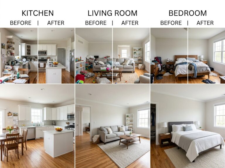 room by room declutter checklist