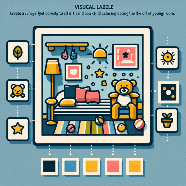 Visual Labels: Perfect for Kids’ Rooms