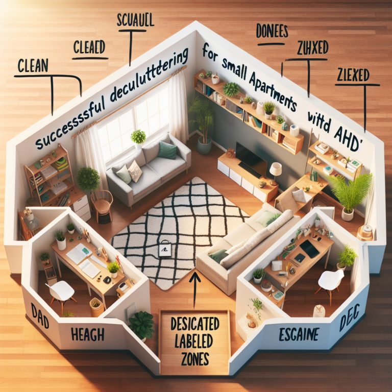 Successful Decluttering Hacks for Small Apartments with ADHD