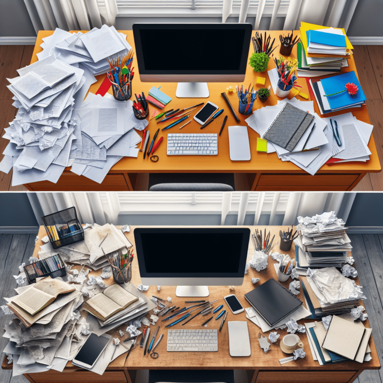 ADHD and Clutter: Quick Ways to Clean up Your Workspace