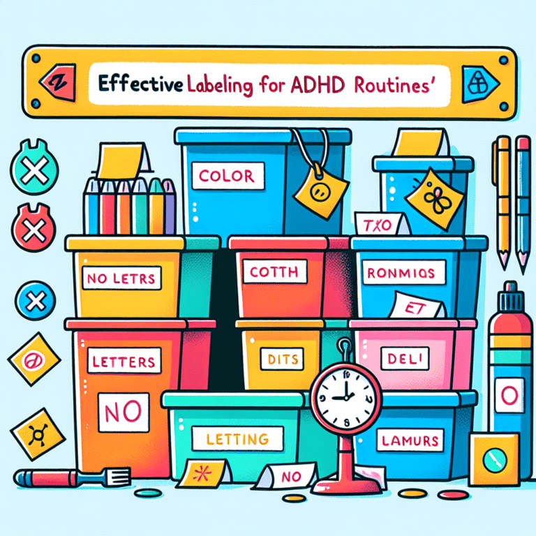 Effective Labeling for ADHD Routines