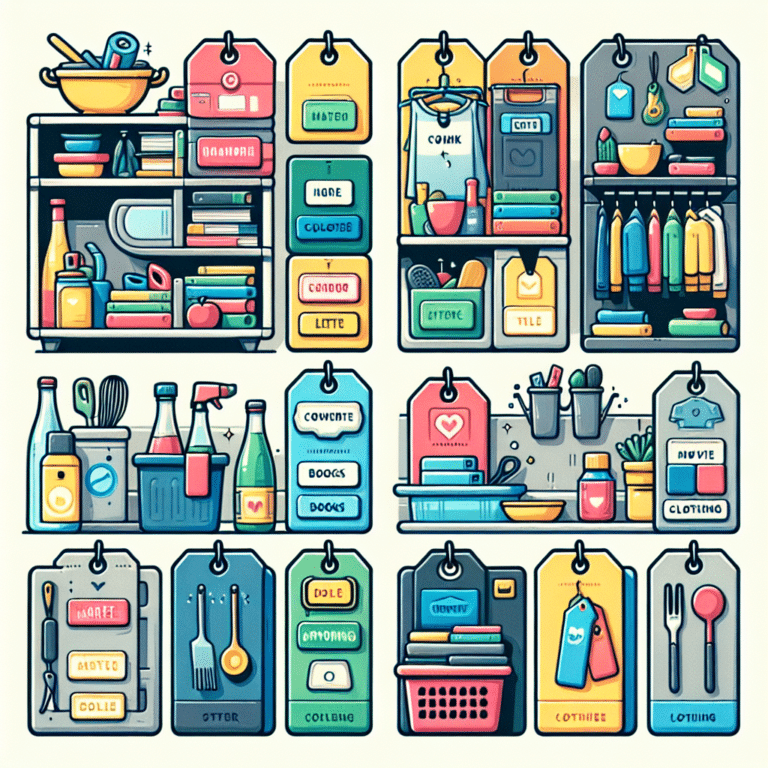 Color-Coded Labels for Improved Home Organization