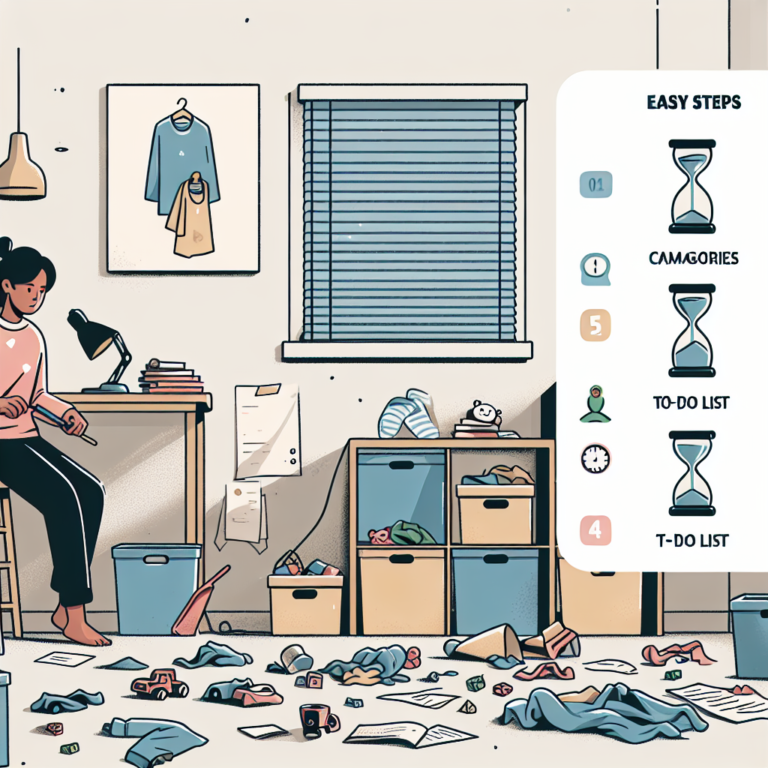 Easy Methods to Declutter a Messy Room Fast for those with ADHD