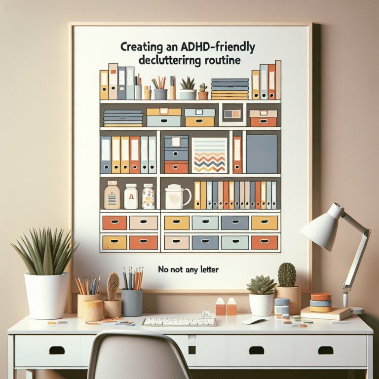 Creating ADHD-friendly Decluttering Routine