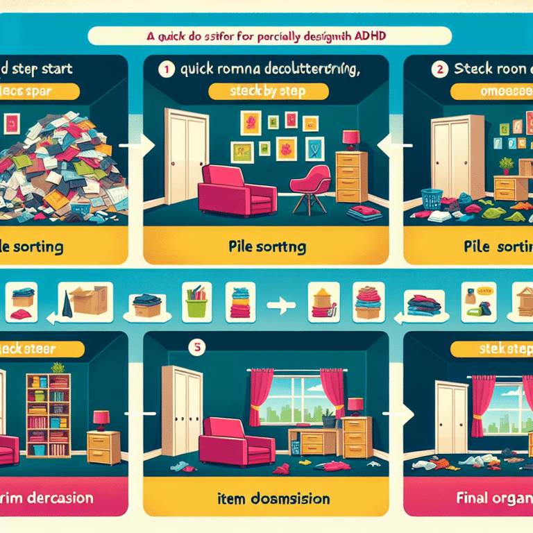 Step-by-Step Guide to Quick Room Decluttering for ADHD