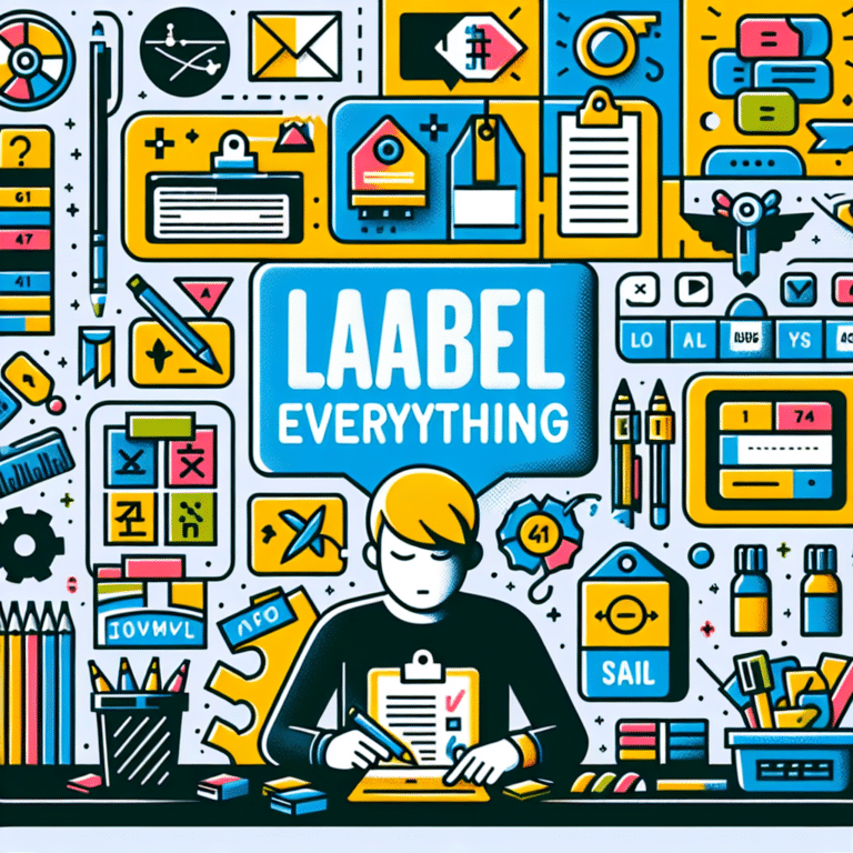 Label Everything Method for ADHD